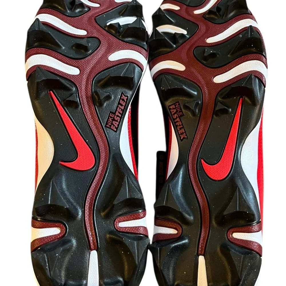 Nike Alpha Menace 4 Shark University Red/White Cleats Brand New Size‎ 10